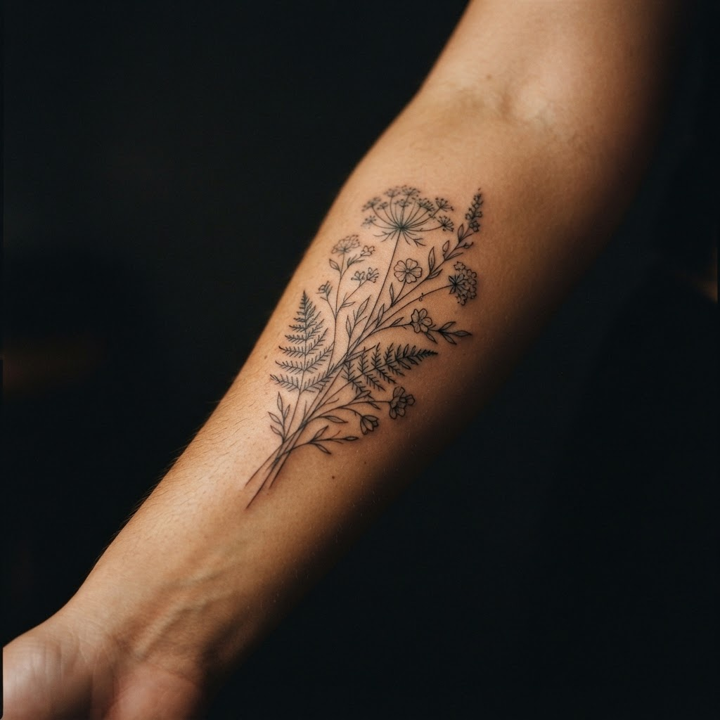 Fine Line tattoo example